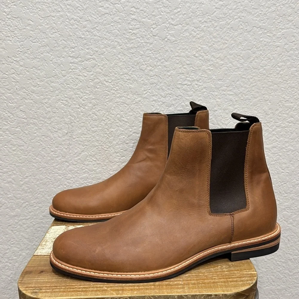 Nisolo Marco All Weather  Leather Chelsea Boots  Size 12.5